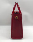 Lailee Red Leather Shoulder Bag