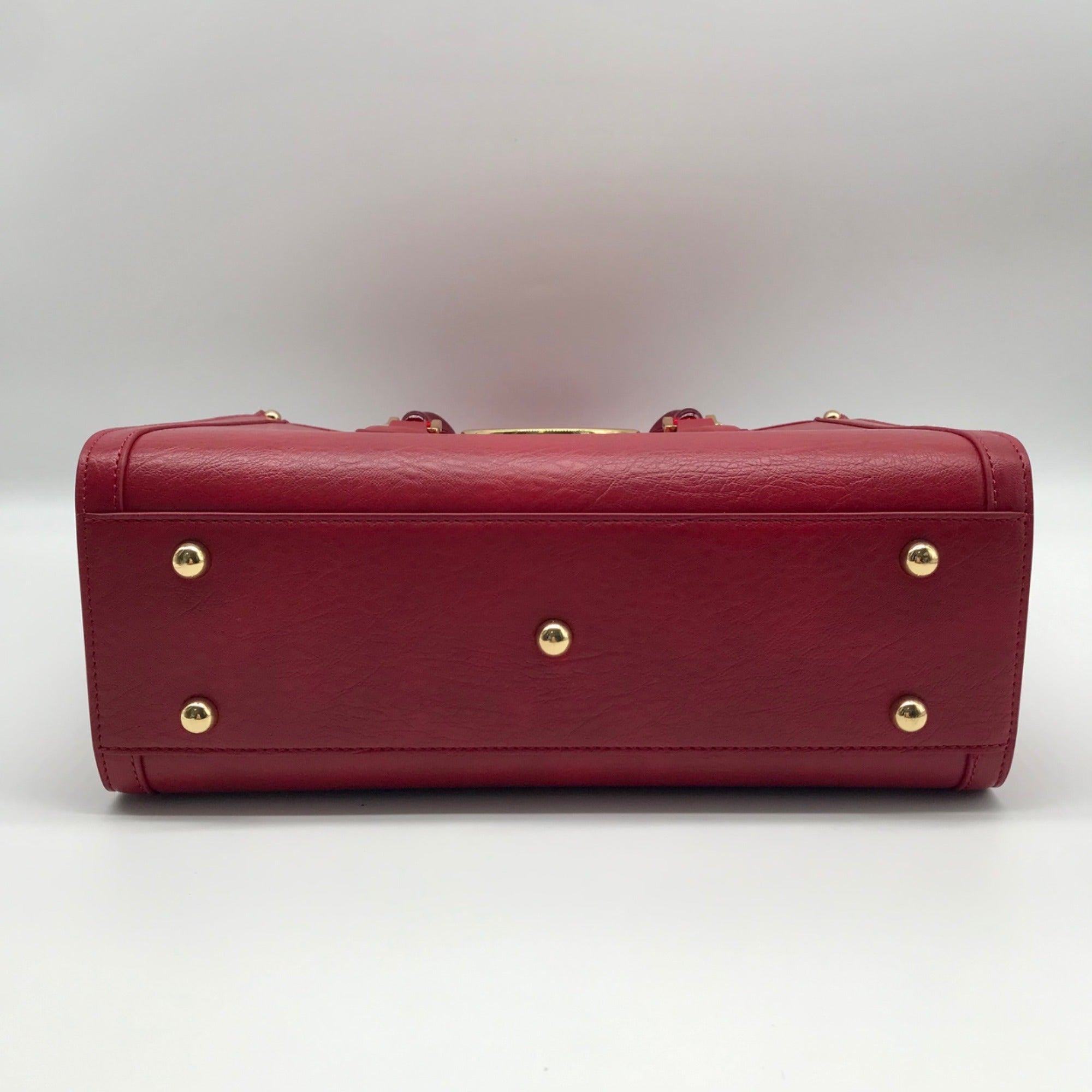 Lailee Red Leather Shoulder Bag