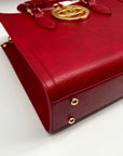 Lailee Red Leather Shoulder Bag