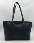 Karl Lagerfeld Black Leather Flurete Tote Bag