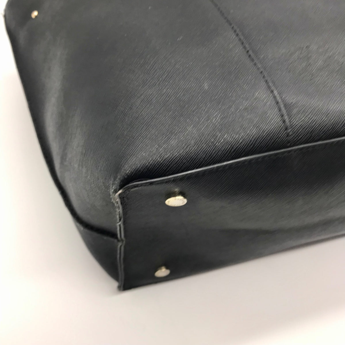 Karl Lagerfeld Black Leather Flurete Tote Bag