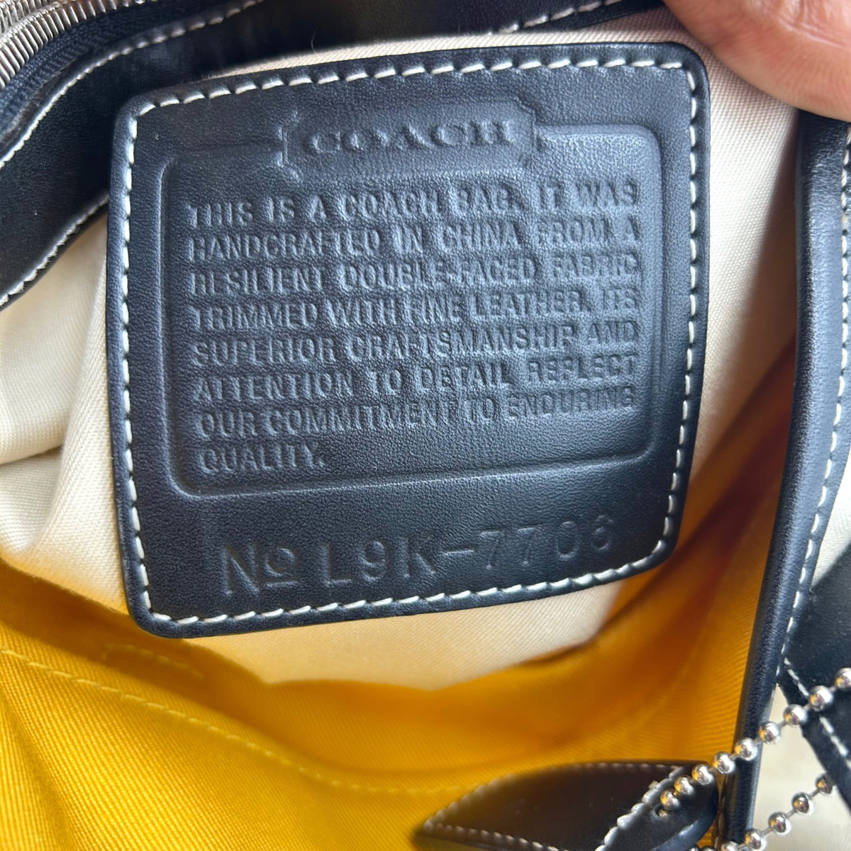 Coach Hamptons Canvas &amp; Leather Tote Bag 7706