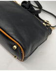 Divina Firenze Black Leather Crossbody Bag