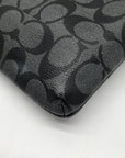 Coach Black And Gray Monogram Signature Canvas File Crossbody Bag F58316