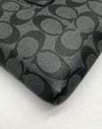 Coach Black And Gray Monogram Signature Canvas File Crossbody Bag F58316