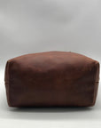 KMM & CO Brown Full Grain Leather Tote Bag