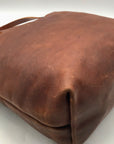 KMM & CO Brown Full Grain Leather Tote Bag