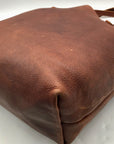 KMM & CO Brown Full Grain Leather Tote Bag