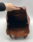 KMM & CO Brown Full Grain Leather Tote Bag
