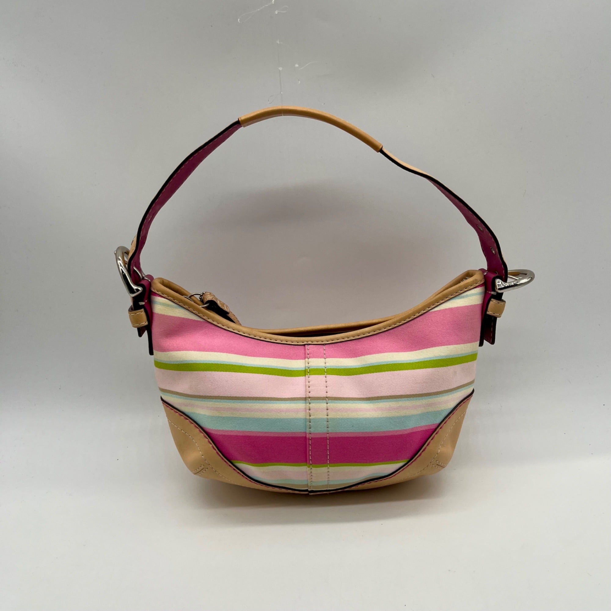 Vintage Coach Soho Stripe Hobo Shoulder Bag