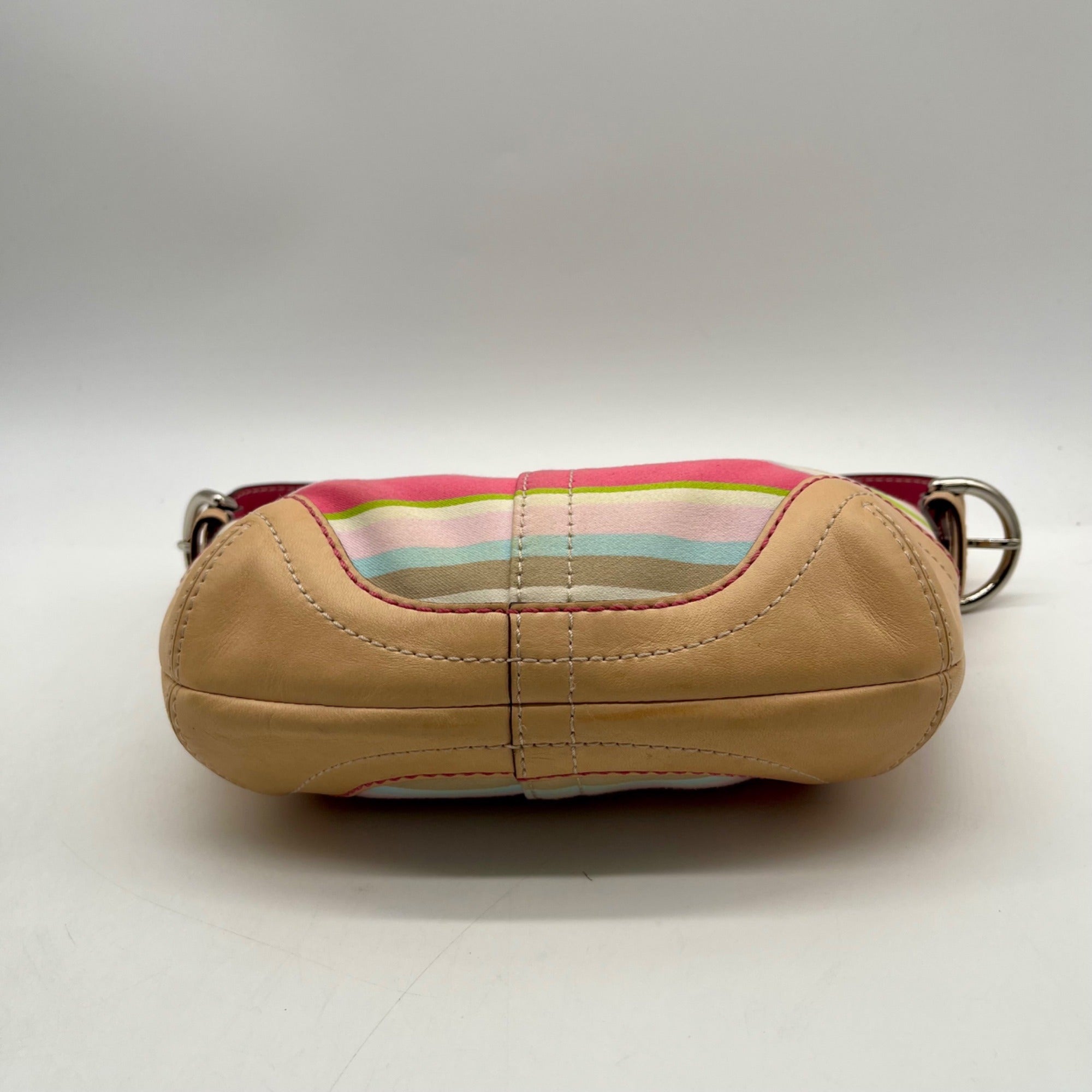 Vintage Coach Soho Stripe Hobo Shoulder Bag