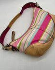 Vintage Coach Soho Stripe Hobo Shoulder Bag