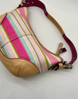 Vintage Coach Soho Stripe Hobo Shoulder Bag