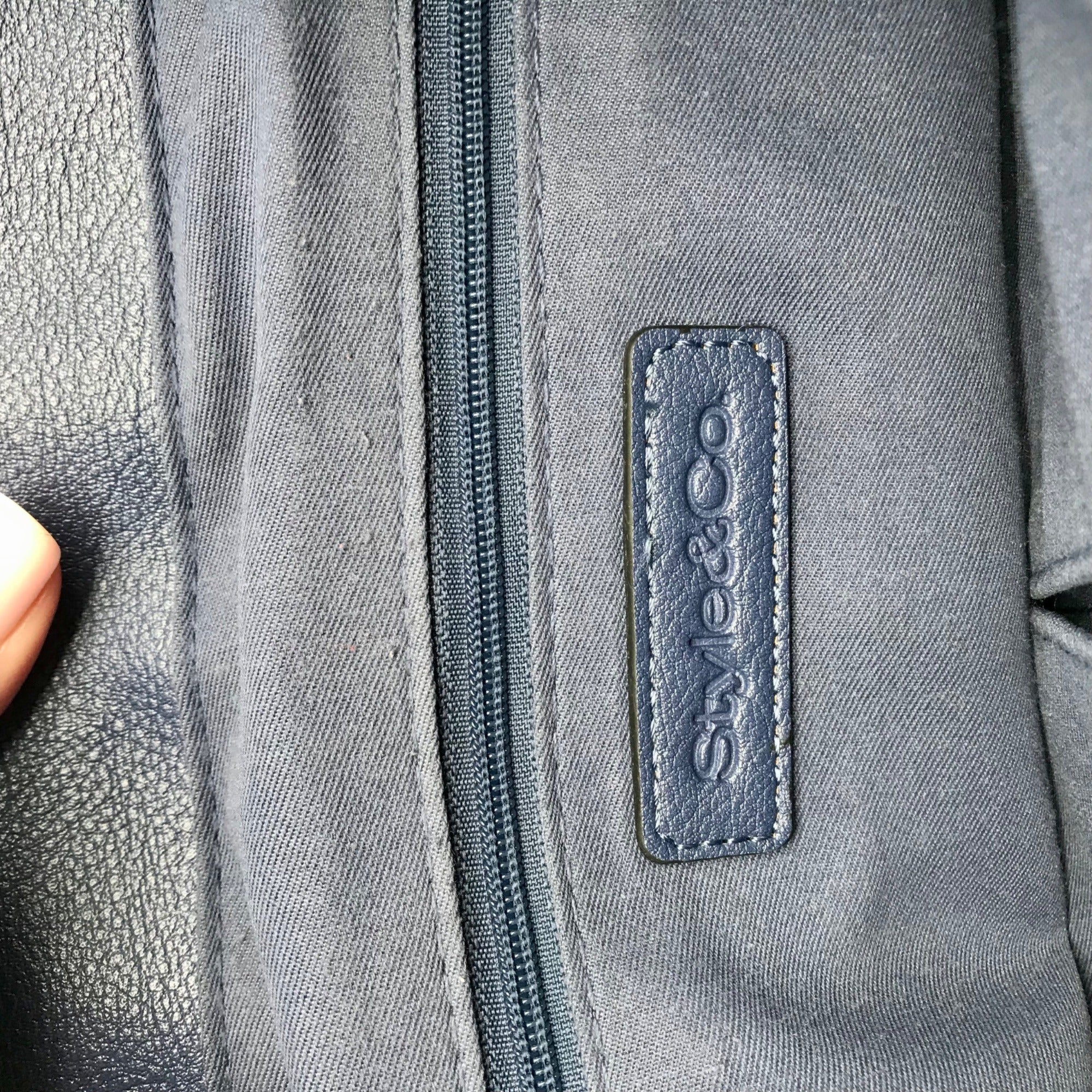 Style &amp; Co Navy Hudsonn Flap Backpack