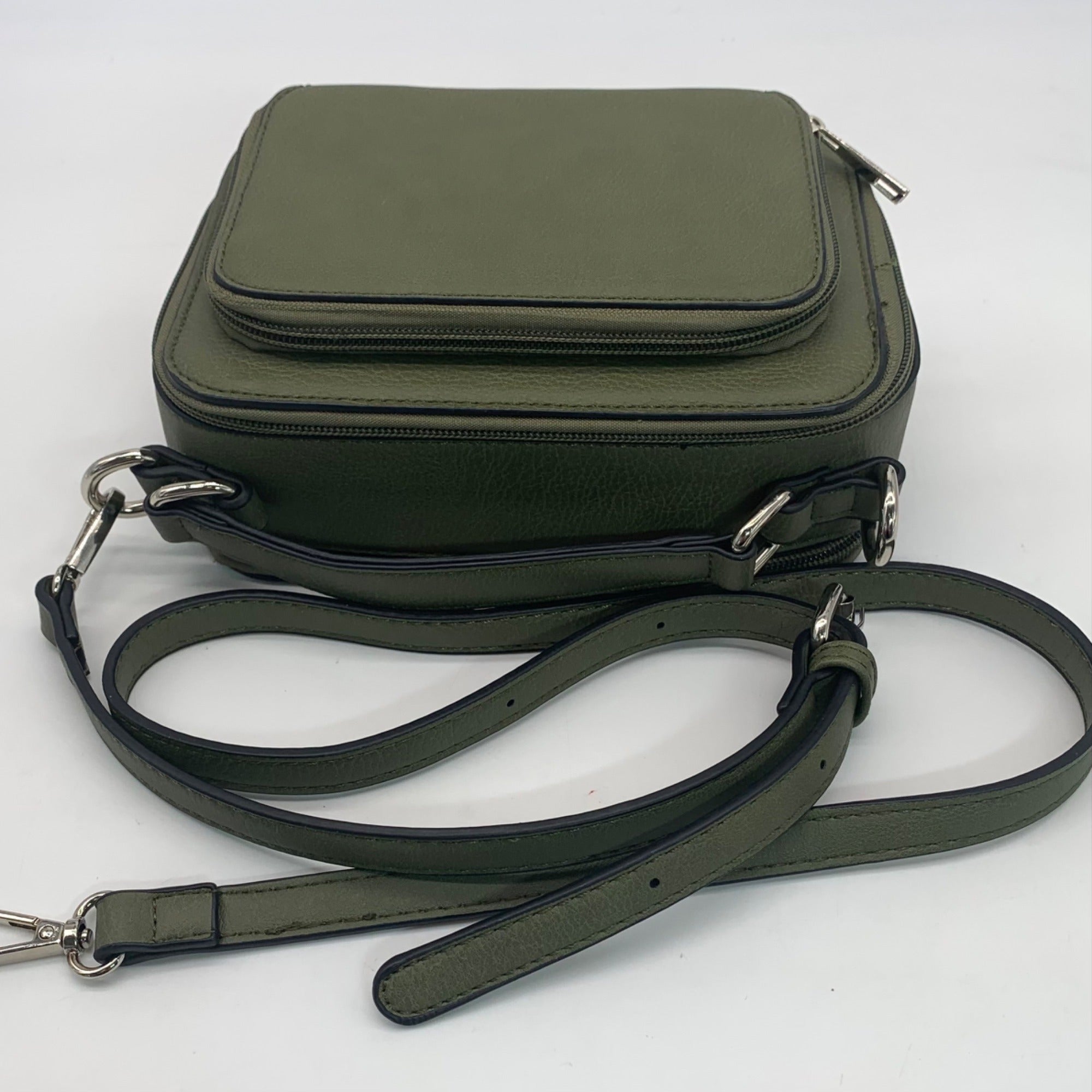 K Carroll Green Vegan Leather Kelsey Crossbody