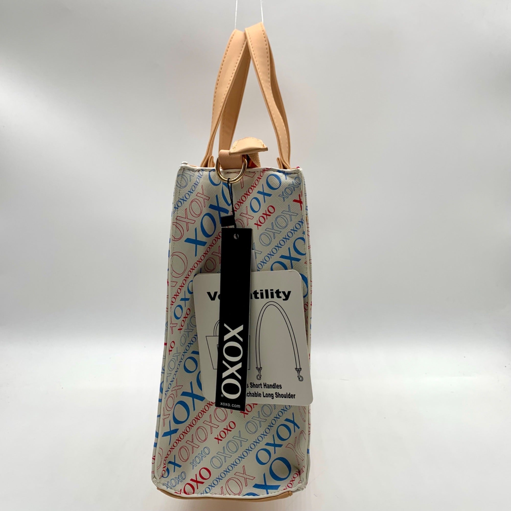 Xoxo White All-over Print Satchel Bag