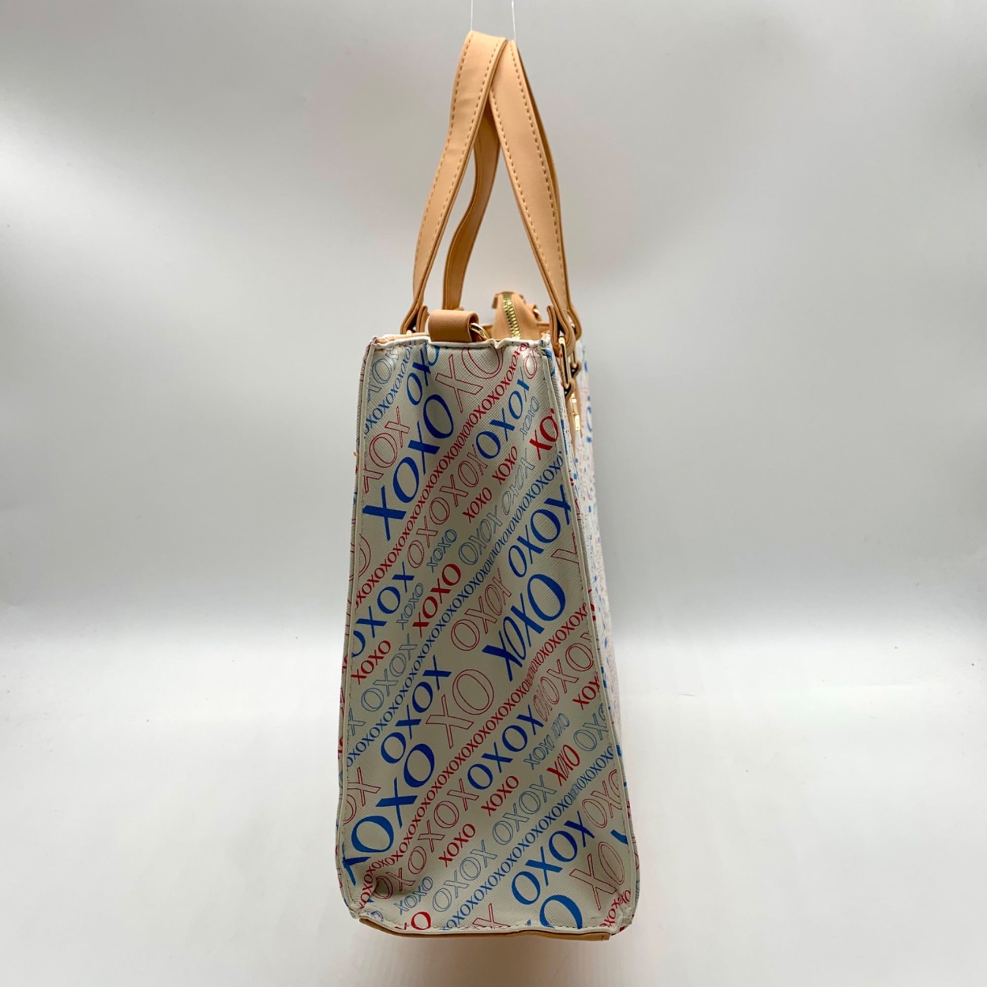 Xoxo White All-over Print Satchel Bag
