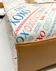 Xoxo White All-over Print Satchel Bag