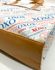 Xoxo White All-over Print Satchel Bag