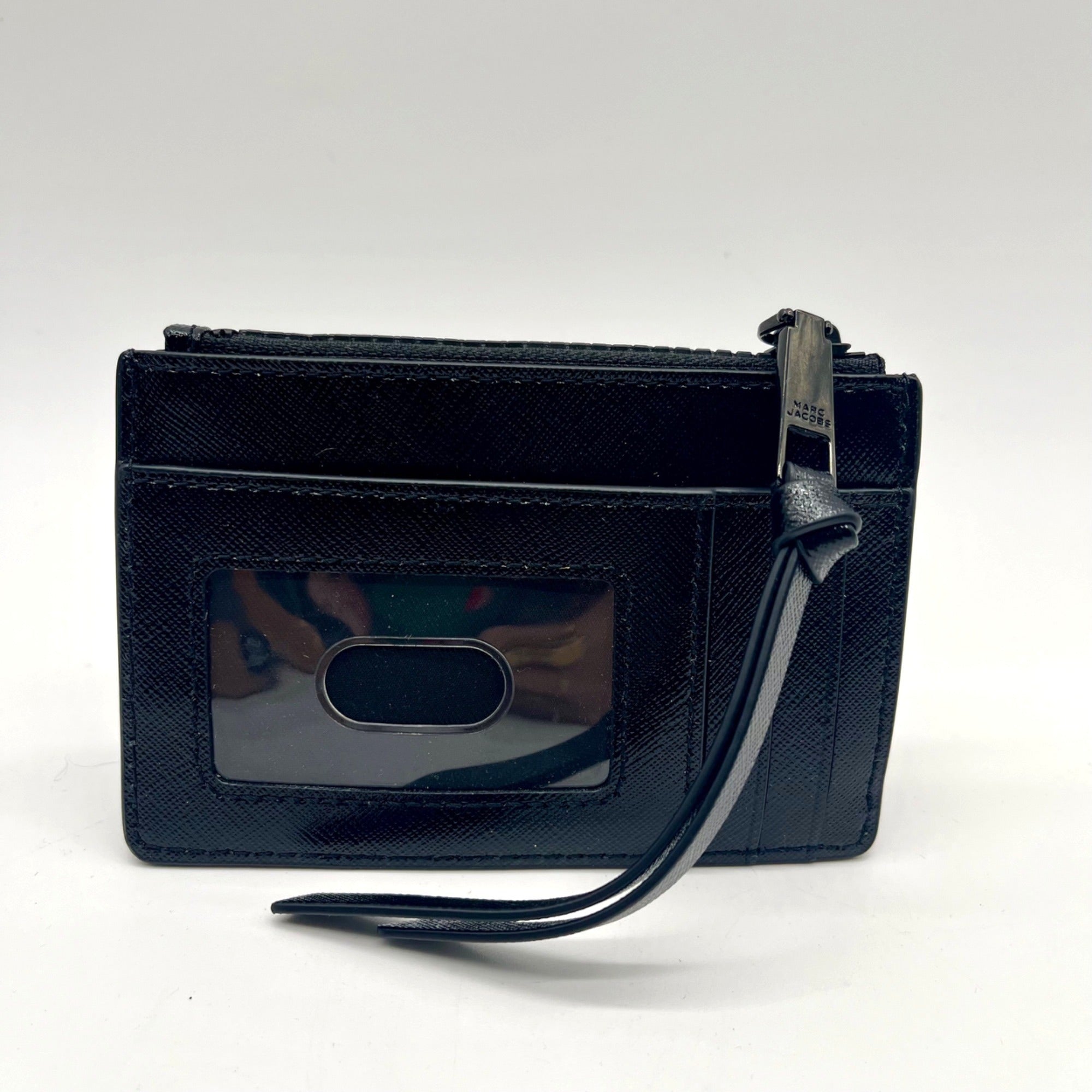 Marc Jacobs Black Saffiano Leather DTM Top Zip Multi Wallet