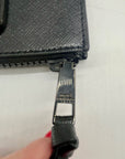Marc Jacobs Black Saffiano Leather DTM Top Zip Multi Wallet