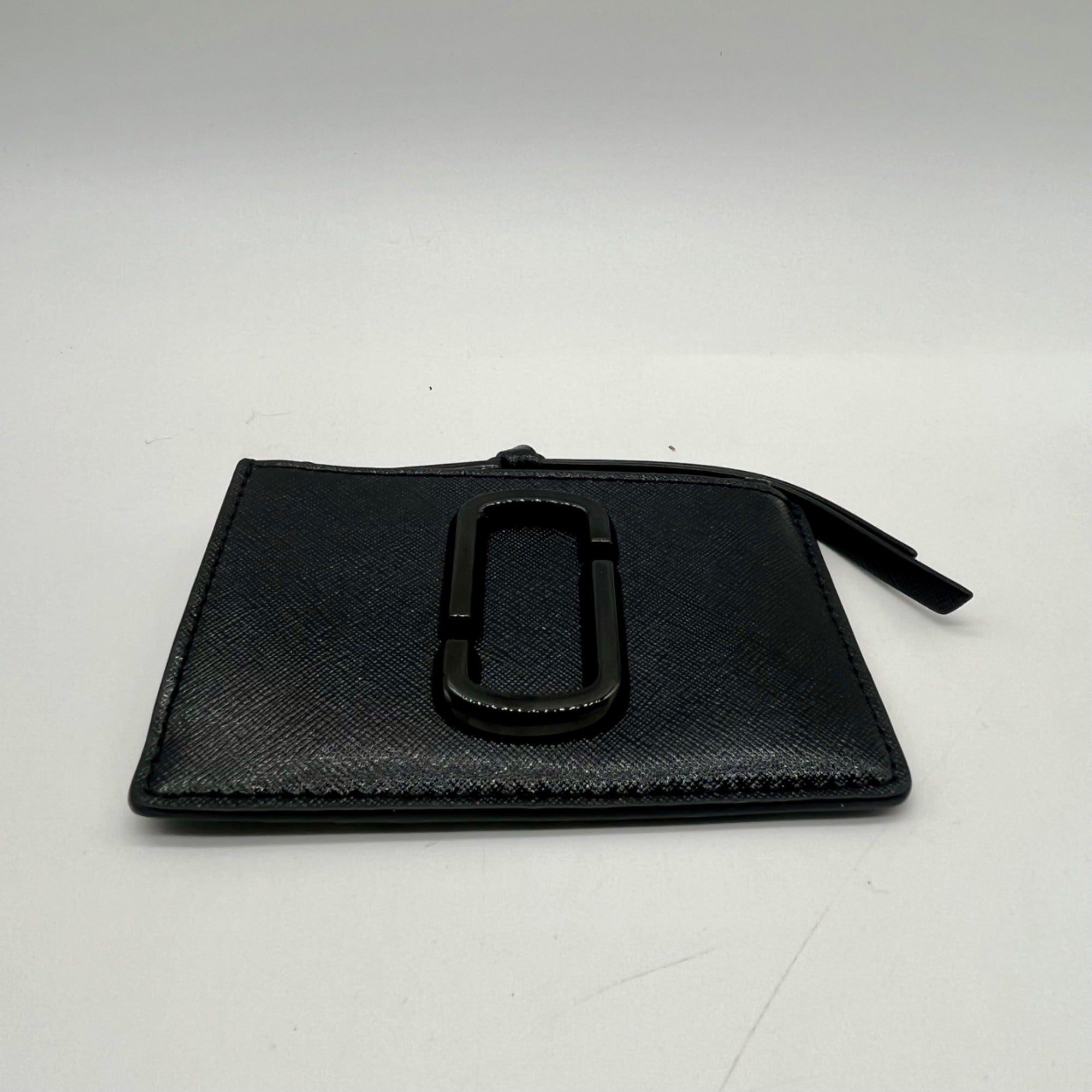 Marc Jacobs Black Saffiano Leather DTM Top Zip Multi Wallet