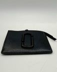 Marc Jacobs Black Saffiano Leather DTM Top Zip Multi Wallet