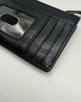 Marc Jacobs Black Saffiano Leather DTM Top Zip Multi Wallet