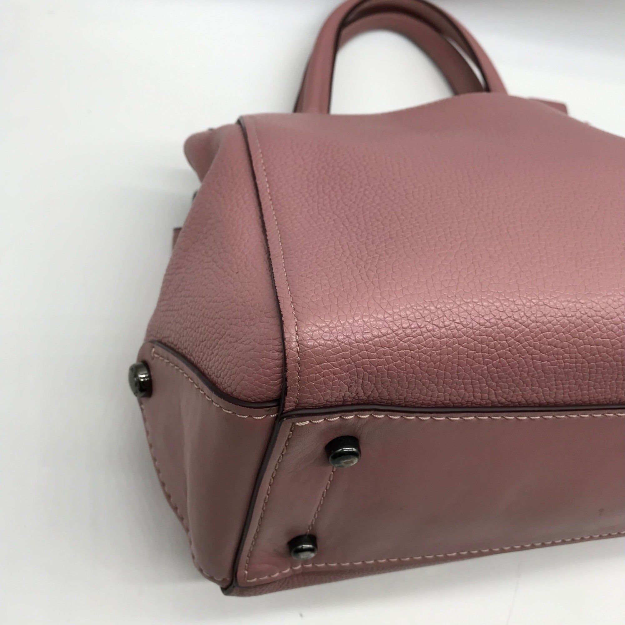 Coach Purple Pebbled Leather Grace Satchel Bag 21343