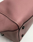 Coach Purple Pebbled Leather Grace Satchel Bag 21343