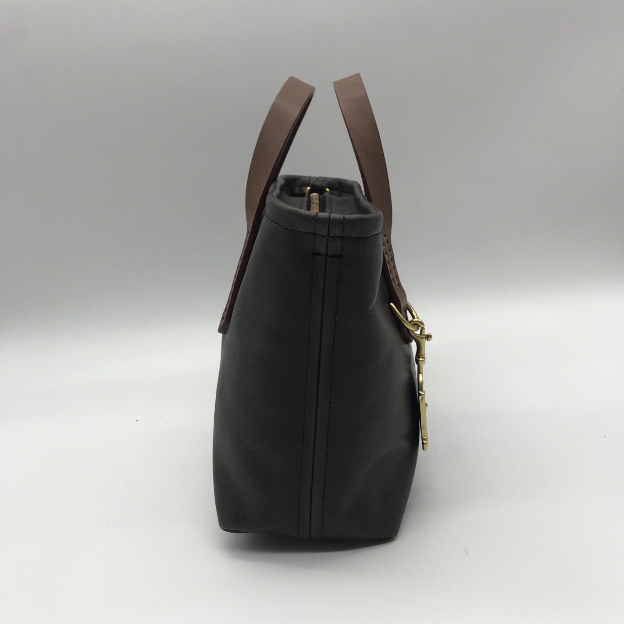 Fount Brown Leather Tote Bag