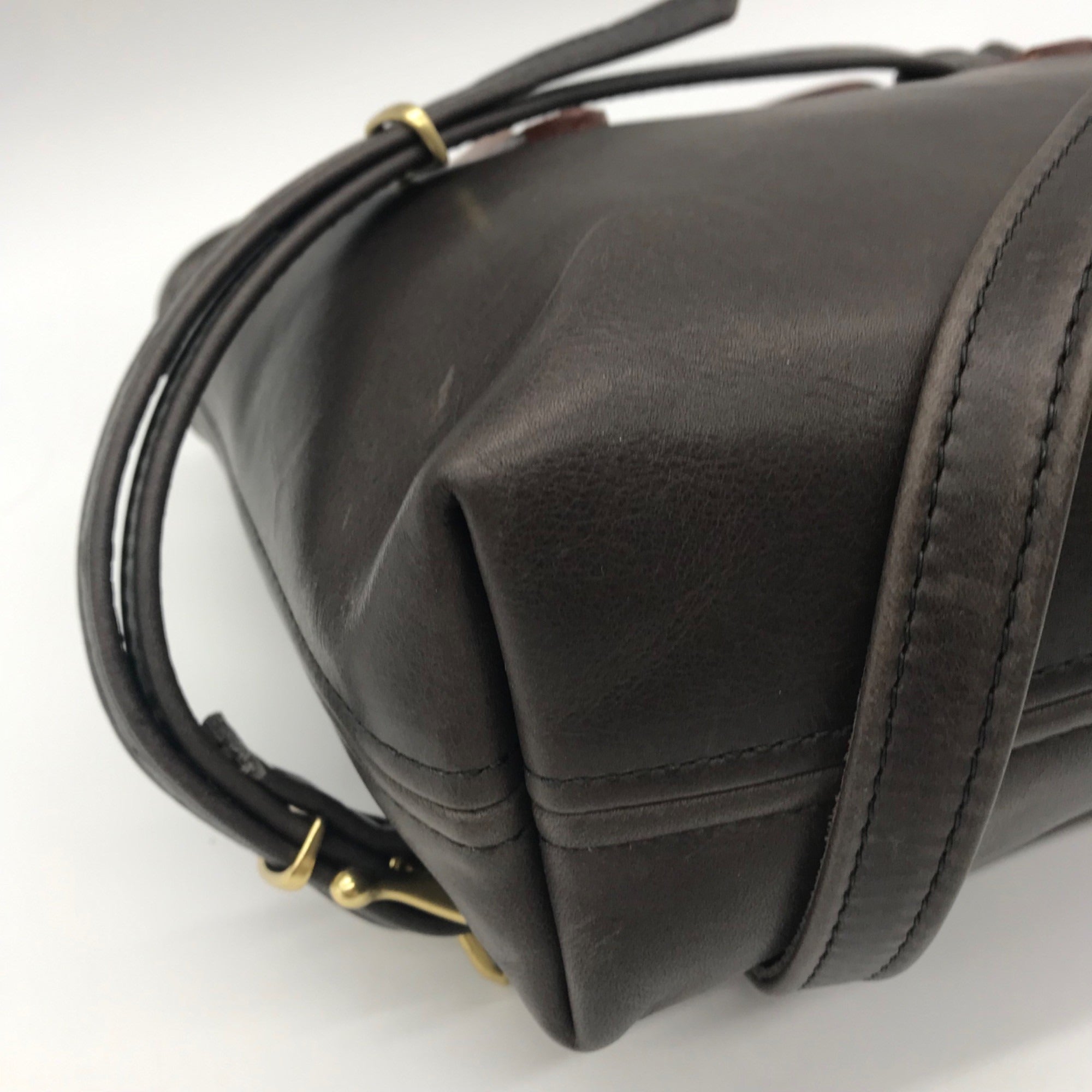 Fount Brown Leather Tote Bag