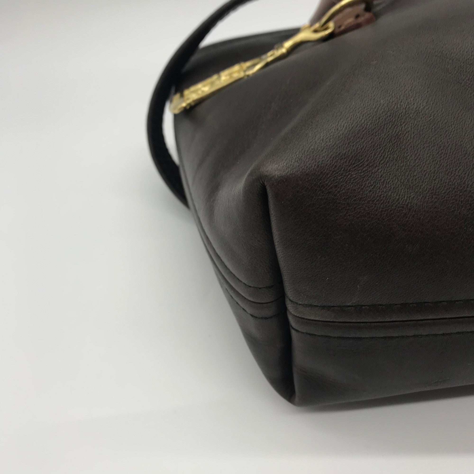 Fount Brown Leather Tote Bag