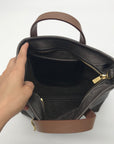 Fount Brown Leather Tote Bag