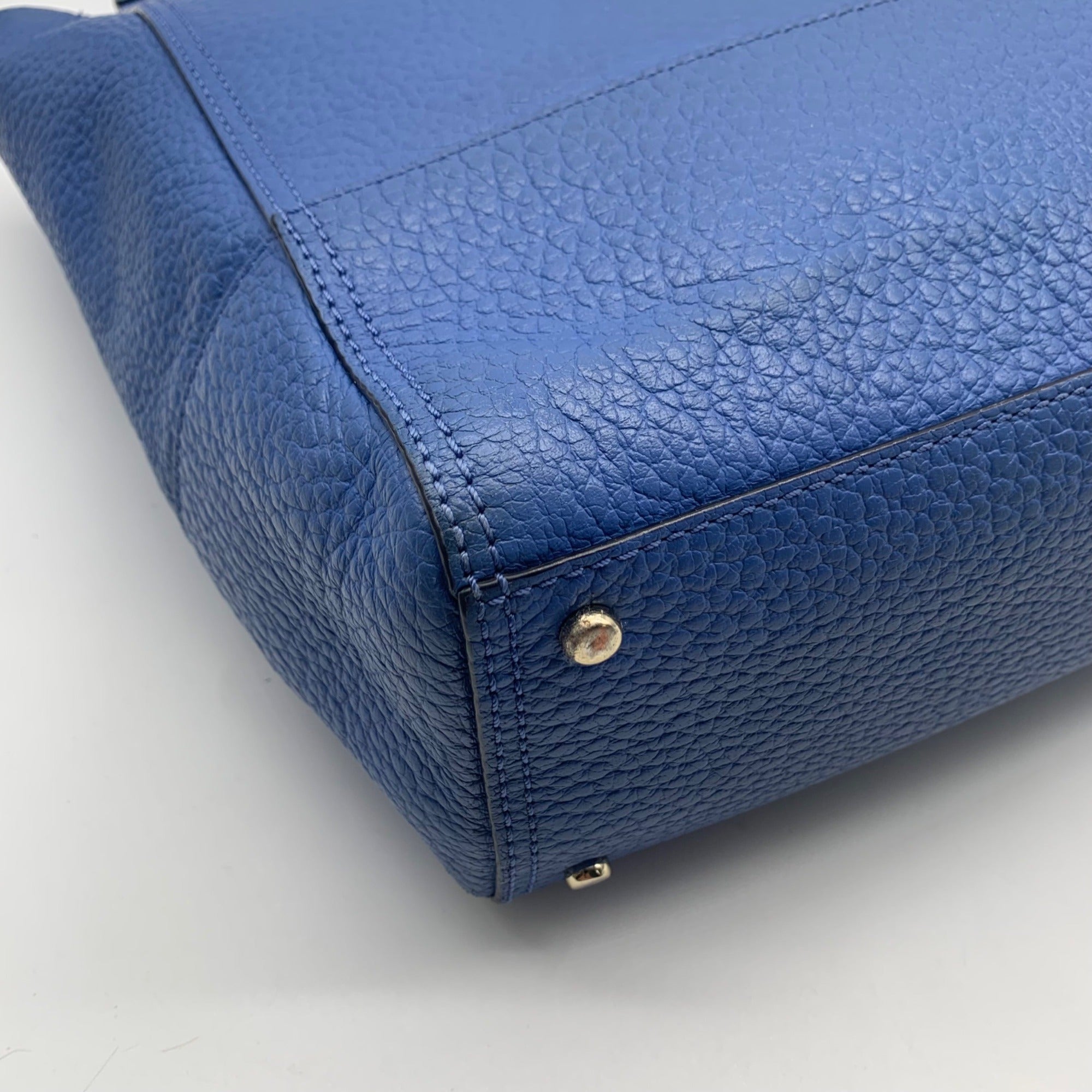Kate Spade Ocean Blue Pebbled Leather Southport Avenue Linda Tote