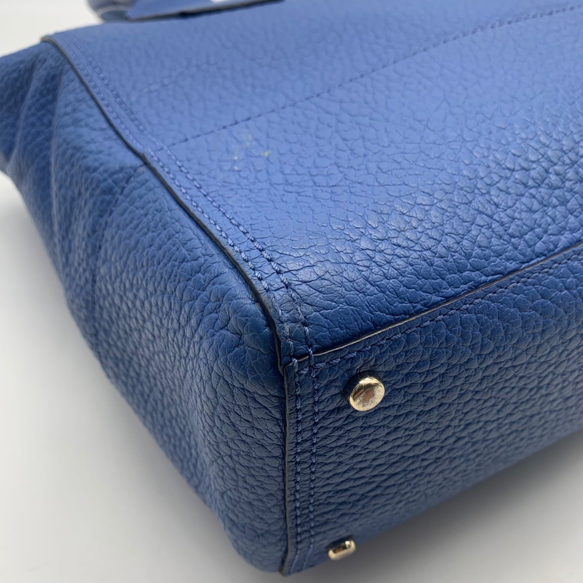 Kate Spade Ocean Blue Pebbled Leather Southport Avenue Linda Tote