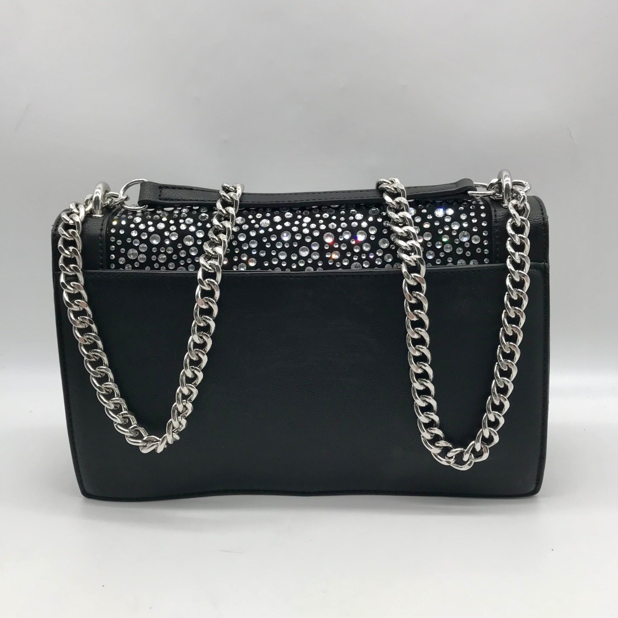 I.N.C. International Concepts Black Rhinestone Ajae Hotfix Shoulder Bag