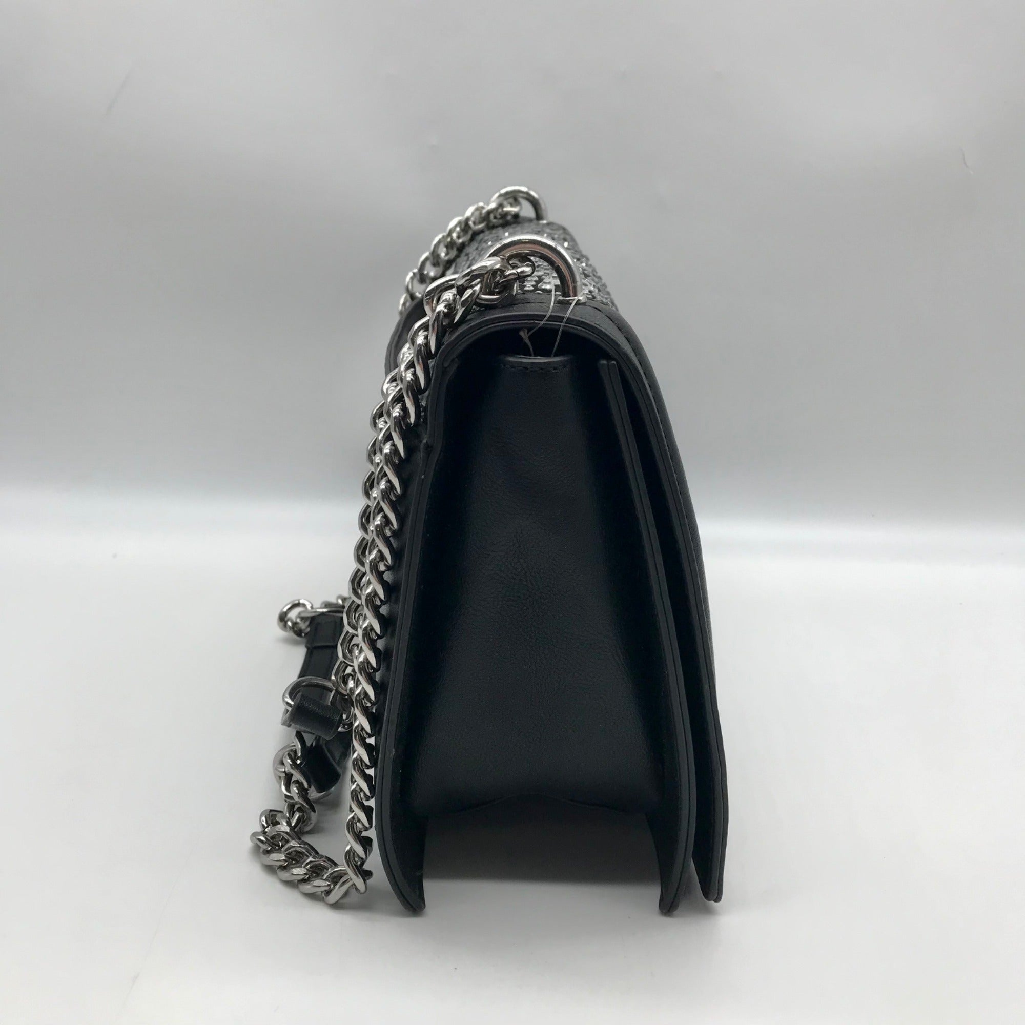 I.N.C. International Concepts Black Rhinestone Ajae Hotfix Shoulder Bag