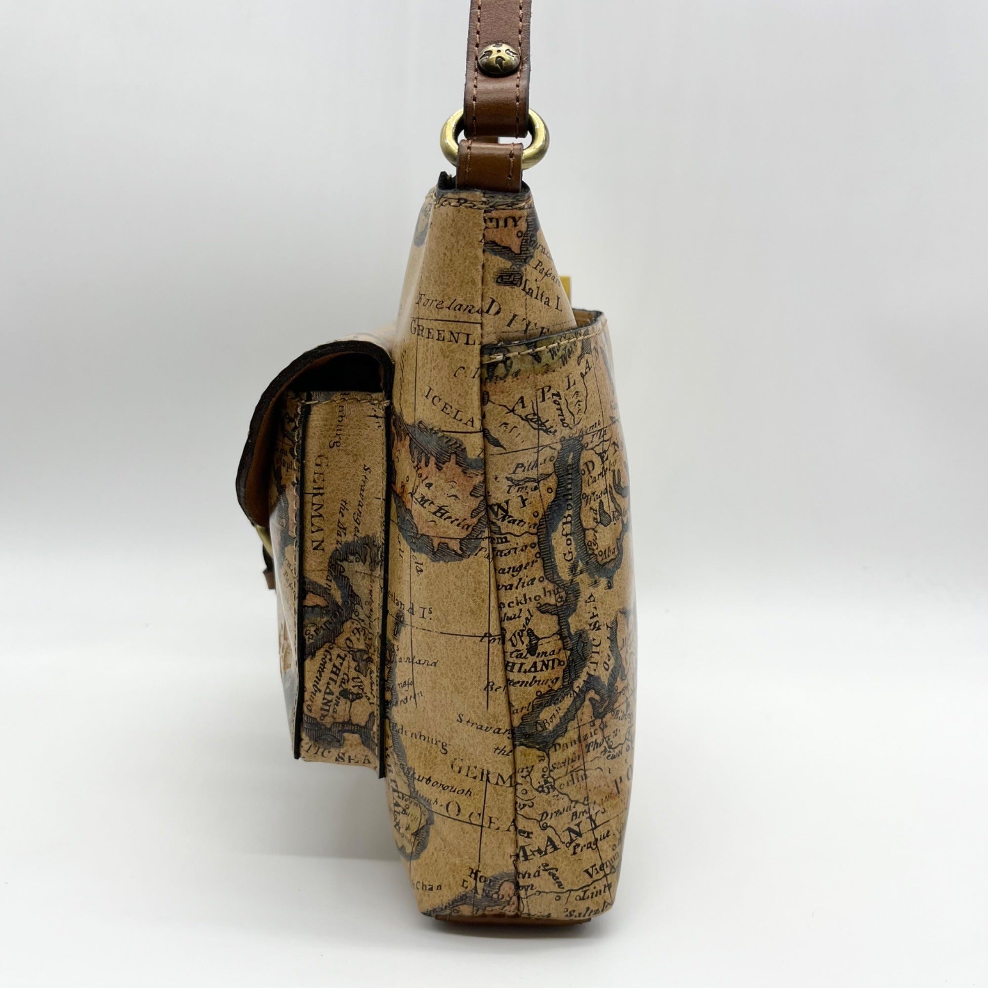 Patricia Nash European Mapprint Kirby Crossbody Bag