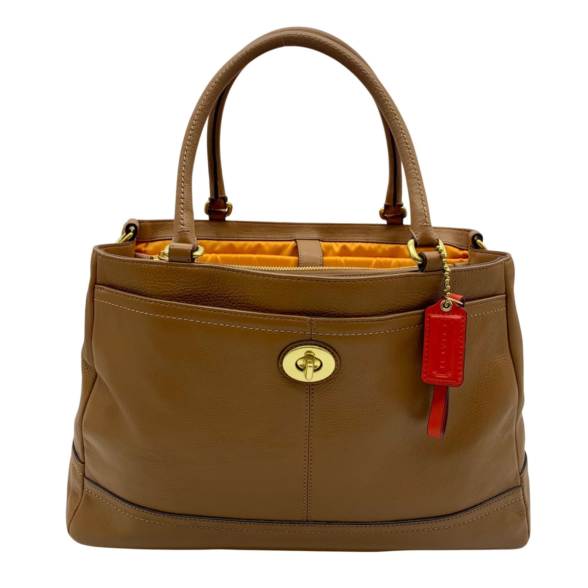 Coach Brown Leather Convertible Shoulder Bag F23268