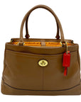 Coach Brown Leather Convertible Shoulder Bag F23268