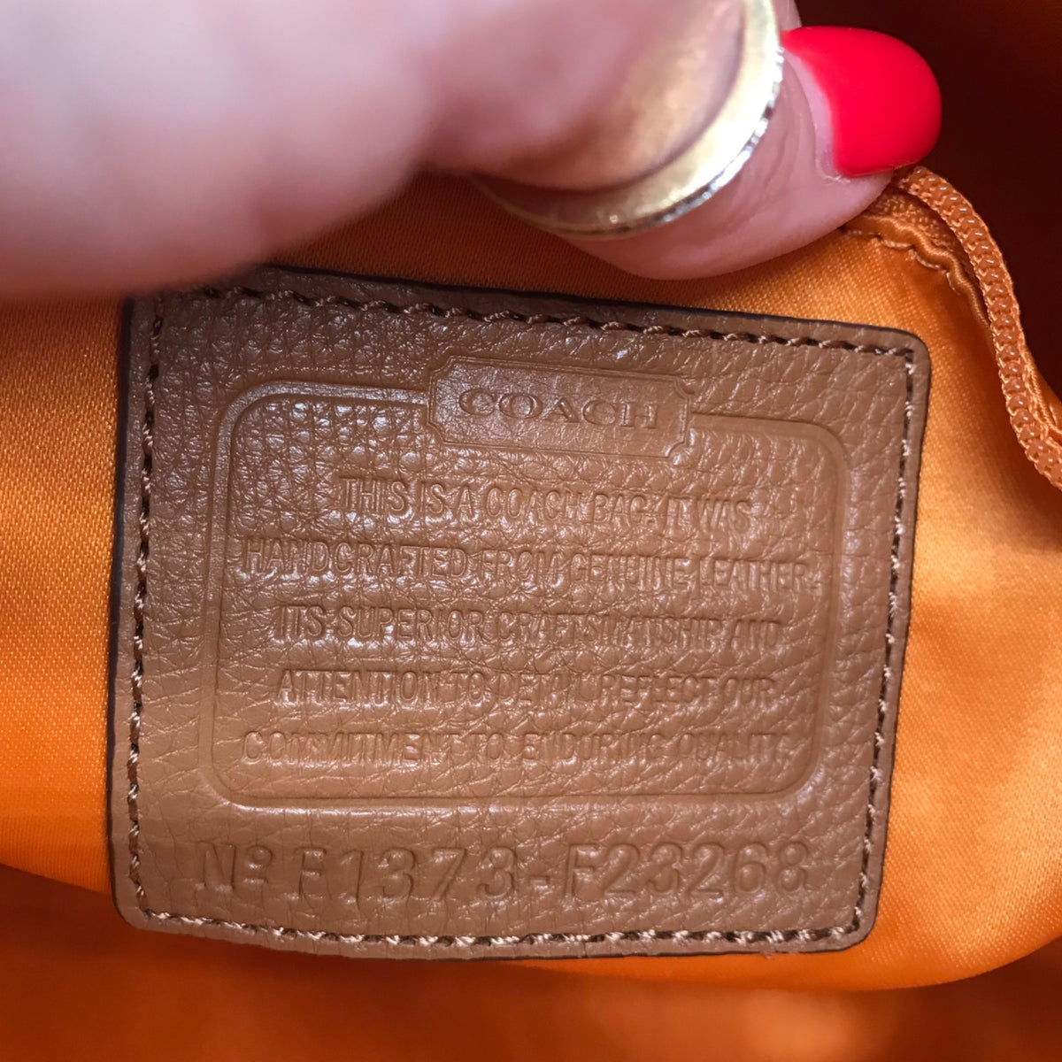 Coach Brown Leather Convertible Shoulder Bag F23268