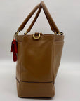 Coach Brown Leather Convertible Shoulder Bag F23268