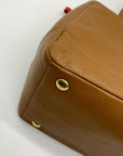 Coach Brown Leather Convertible Shoulder Bag F23268