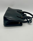 Ralph Lauren Black Saffiano Leather Reversible Crossbody