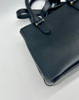 Ralph Lauren Black Saffiano Leather Reversible Crossbody