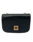 Dooney & Bourke Black Pebble Grain  Crossbody Saddle Bag