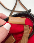 Dooney & Bourke Black Pebble Grain  Crossbody Saddle Bag