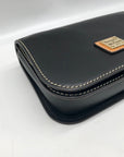 Dooney & Bourke Black Pebble Grain  Crossbody Saddle Bag