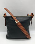 Dooney & Bourke Black Pebbled Grain Leather Dillen Crossbody Bag